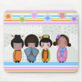 Kokeshi Puppen Mousepad (Vorne)