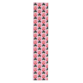 Kokeshi-Puppen-Muster  Mittelgroßer Tischläufer