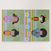 Kokeshi Puppen Puzzle (Horizontal)