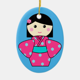 Kokeshi Puppen-Verzierung Keramikornament