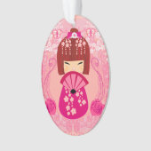 Kokeshi Puppendekoration Ornament (Vorderseite)