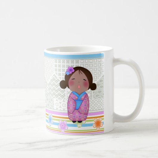Kokeshi-Sakura Kaffeetasse (Rechts)