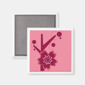 Kokeshi Sakura Kimono Design Magnet (Vorderseite/Rückseite)