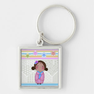 Kokeshi-Sakura Schlüsselanhänger