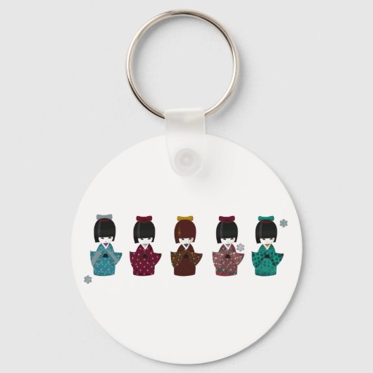 Kokeshi Schlüsselanhänger (Vorderseite)