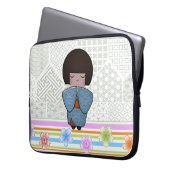 Kokeshi seigai laptopschutzhülle (Vorderseite Links)