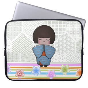 Kokeshi seigai laptopschutzhülle