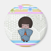 Kokeshi seigai magnet (Vorne)