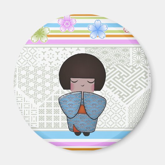 Kokeshi seigai magnet (Vorne)