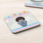 Kokeshi seigai untersetzer (Linke Seite)