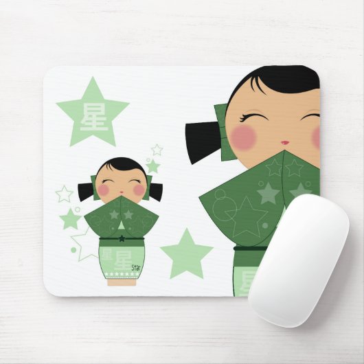 Kokeshi Stern Mousepad (Mit Mouse)
