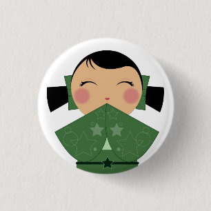 Kokeshi Stern-nahes hohes Button 02