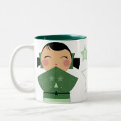 Kokeshi Stern-Tasse Zweifarbige Tasse (Links)