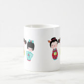 kokeshi Trio Kaffeetasse (Mittel)