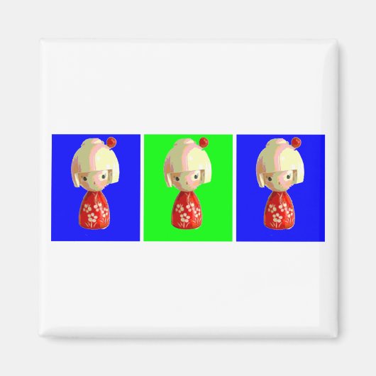 Kokeshi Trio Magnet (Vorne)