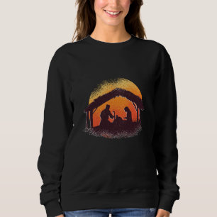 Kokeshis Nativity Scene - Frohe Weihnachten Sweatshirt