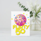 KOKETT 50 Geburtstagsgeschenk Postkarte (Stehend Vorderseite)