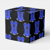 Kokett Blue Corset Cube Geschenkschachtel (Rückseite)