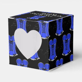 Kokett Blue Corset Heart Geschenkschachtel