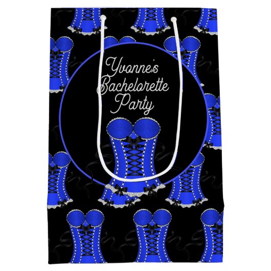 Kokett Blue Corset Mittlere Geschenktüte (Rückseite)