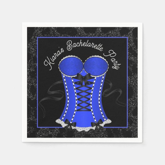 Kokett Blue Corset Serviette (Vorderseite)