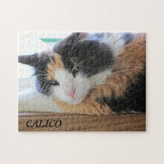 Kokett Calico oder Ihr Foto Jigsaw Puzzle (Horizontal)