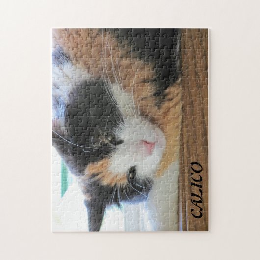 Kokett Calico oder Ihr Foto Jigsaw Puzzle (Vertikal)