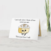 Kokett Cinnamon Roll Food Pub Romantisch Karte (Vorderseite)