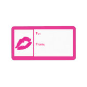 Kokett Kiss Adressaufkleber (Vorne)