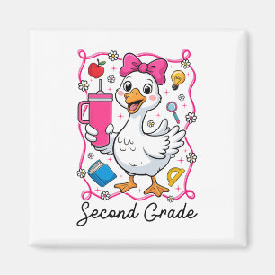Kokette alberne Gans 2. Klasse Mädchen 1. Tag Magnet