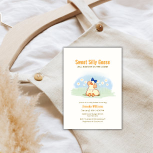 Kokette Alberne Gans Daisy Blumen Baby Shower Einladung