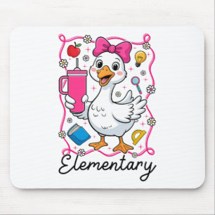 Kokette Alberne Gans Grundschul Mädchen 1. Tag O Mousepad