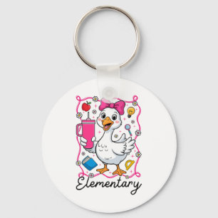 Kokette Alberne Gans Grundschul Mädchen 1. Tag O Schlüsselanhänger
