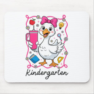 Kokette alberne Gans Kindergarten Kind Mädchen 1. Mousepad