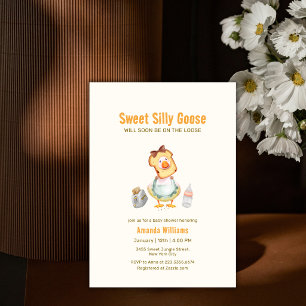 Kokette alberne Mother Goose Brunch Baby Shower Einladung