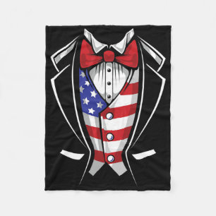 Kokette amerikanische Mädchen 4. Juli amerikanisch Fleecedecke