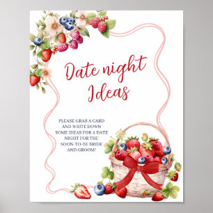 Kokette Beeren Verliebte Date Night Idee Spiel Sch Poster