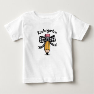 Kokette Bleistiftschleife Kindergarten-Lehrerin Sc Baby T-shirt