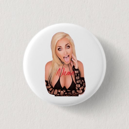 Kokette blonde Thunder_Cove Button (Vorderseite)