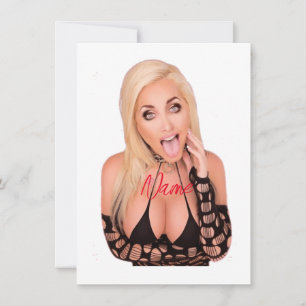 Kokette blonde Thunder_Cove Feiertagskarte