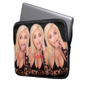Kokette blonde Thunder_Cove Laptopschutzhülle (Vorderseite Links)