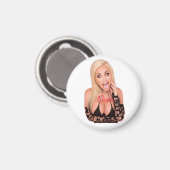 Kokette blonde Thunder_Cove Magnet (Vorderseite/Rückseite)