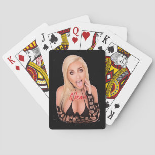 Kokette blonde Thunder_Cove Spielkarten