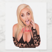 Kokette blonde Thunder_Cove Weinetikett (Einzelnes Label)