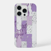 Kokette Blumen-Patchwork-Decke Frühjahrsblumen Sch iPhone Hülle (Rückseite)