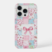 Kokette Blumen-Patchwork-Decke Frühjahrsblumen-Sch iPhone Hülle (Rückseite)