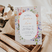 Kokette Blumenwiese | Sommerhochzeit Einladung