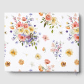 Kokette Blumenwiese | Sommerhochzeit Gästebuch (Rückseite)