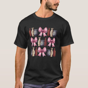 Kokette Bogen Archäologe Archäologie Vasen Mütter T-Shirt