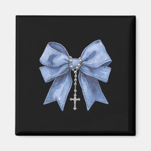Kokette Bogen-Halskette Jesus Kreuz Christlich Rel Magnet